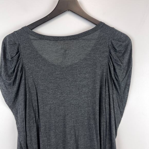 NWT Soft Joie (S) Warren Puff Sleeve Ruched Sleeve LS Shirt Gray - Picture 7 of 10